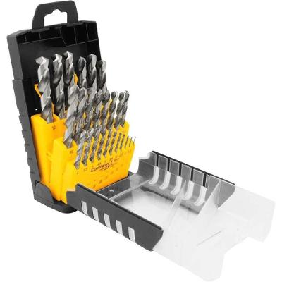 Jogo de Brocas Aço Rápido DIN 338 1,0mm a 13,0mm 25 Peças Vonder