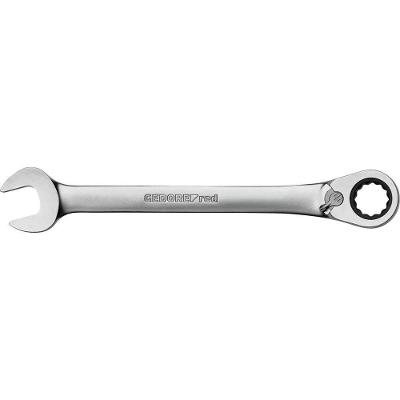 Chave Combinada com Catraca Reversível R07200240 24 mm Cromado Fosco Anticorrosão Gedore