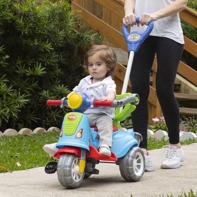 Carrinho de Passeio Infantil Triciclo Avespa com Buzina Colorido Maral Unico