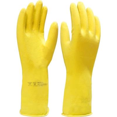 Luva de Látex de Segurança LV-LAVS Antiderrapante Verniz Silver Amarela 9G Imbat