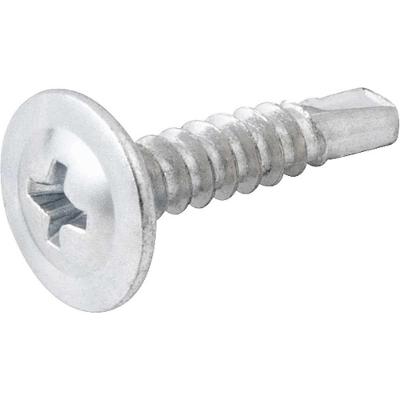 Parafuso Autobrocante Cabeça Flangeada 4,2mm X 19mm Acabamento Zincado Cabeça Larga Dispensa Arruela