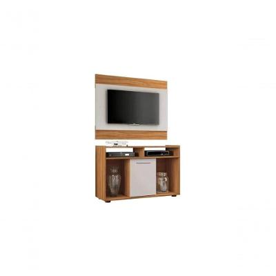 Rack com Painel para TV 43" Show 106CM MDP 1 Porta Freijó e Off White