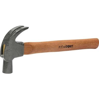 Martelo de Unha 20MM Cabo de Madeira Fixar e Remover Pregos Marrom Momfort