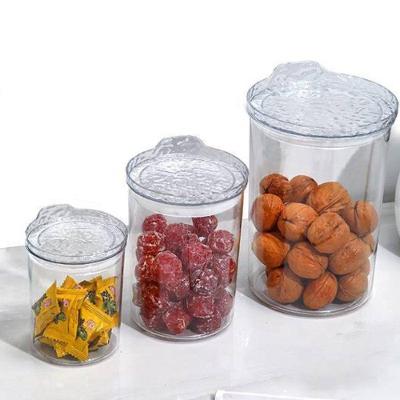 Conjunto de Potes Herméticos Redondos Organização de Alimentos Plástico Transparente com Tampa