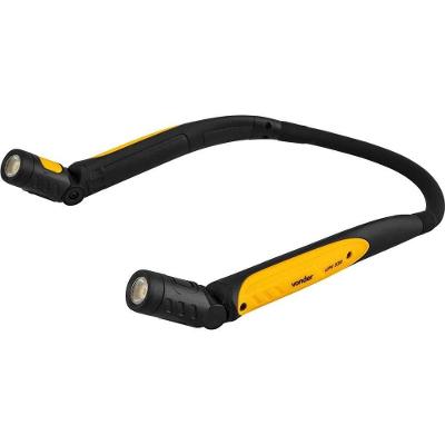 Lanterna Recarregavel para Pescoco LPV 320 LED SMD Alto Brilho Amarela e Preta Vonder