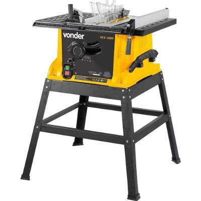 Serra Circular com Mesa SCV 1800 Cortar Madeiras Guia Lateral Acrílico 1800W 220V Vonder