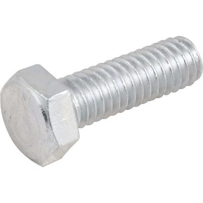 Parafuso Sextavado Zincado 5-16 X 1 Rosca Total UNC Aço Baixo Teor de Carbono G2 Vonder