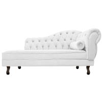 Diva Recamier Diana 185Cm Lado Esquerdo Corano - Doce Sonho Móveis Cor Branco - 5
