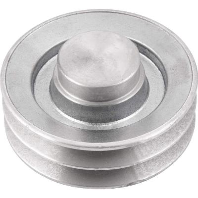 Polia de Alumínio 2 Canais Perfil a 110mm sem Furo Alto Rendimento Vonder