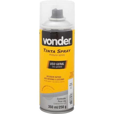 Verniz em Spray Natural Brilhante Uso Interno e Externo 350ML 250G Vonder
