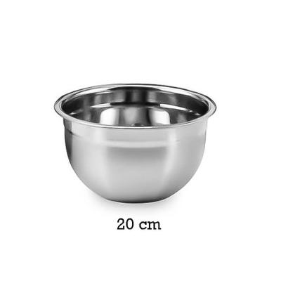 Tigela Inox Multiuso Tigela Inox Bowl 20cm Profissional Aço Inox 2L Fullcommerce