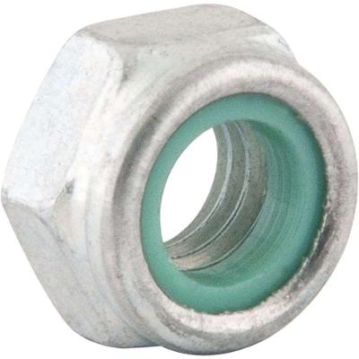 Porca Autotravante Sextavada 10mm MA Baixa Zincada com Inserto de Nylon Vonder