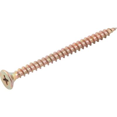 Parafuso para Madeira Chipboard Cabeça Chata Fenda Cruzada Phillips Bicromatizado 5,0mm X 65,0mm