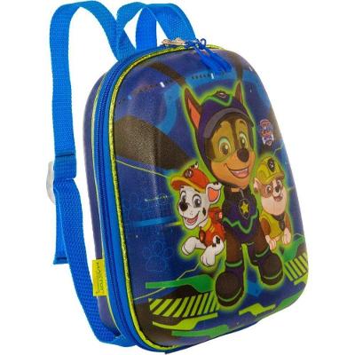 Mochila Infantil Max Toy Patrulha Canina Chase Spy EVA e Poliéster Tamanho P Azul