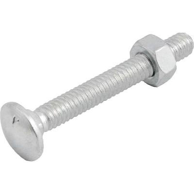 Parafuso Francês Zincado com Porca 1-4 X 2 Aço Carbono Vonder