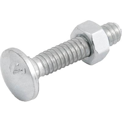 Parafuso Francês Zincado 3-16 X 1 com Porca Aço Carbono Vonder