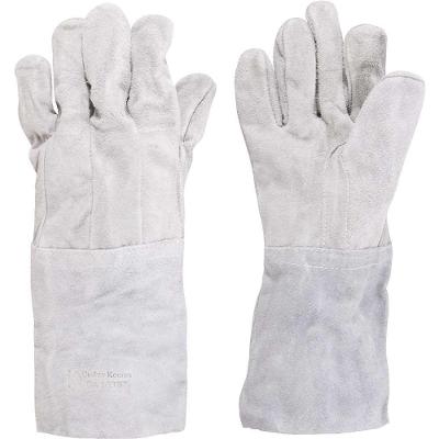 Luva de Segurança QK-01 Proteção das Mãos sem Reforço 15CM 8-8,5 Raspa de Couro Outras Marcas