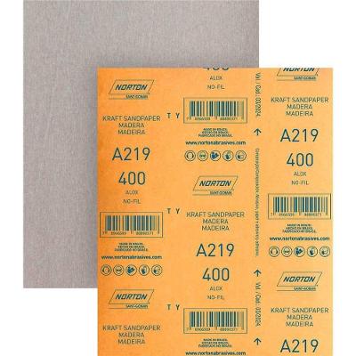 Lixa Folha A-219 Nofil Grao 400 Camada Antiempastante Pacote 50 Lixas Norton
