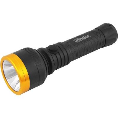 Lanterna Recarregável LRV 088L LED Alto Brilho 88LM Alcance 70M Preta Vonder