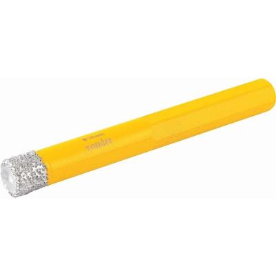 Serra Copo Diamantada 10mm com Haste Refrigerada para Furos em Porcelanato Cerâmica Granito Mármore