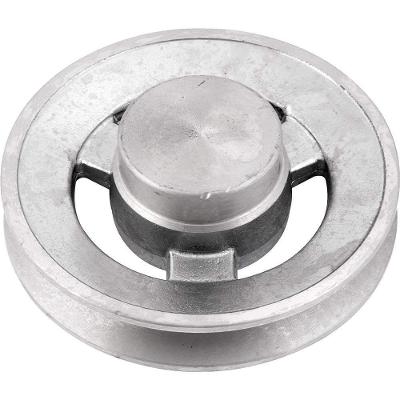 Polia de Alumínio 1 Canal Perfil a 100mm sem Furo Dissipação de Calor Vonder