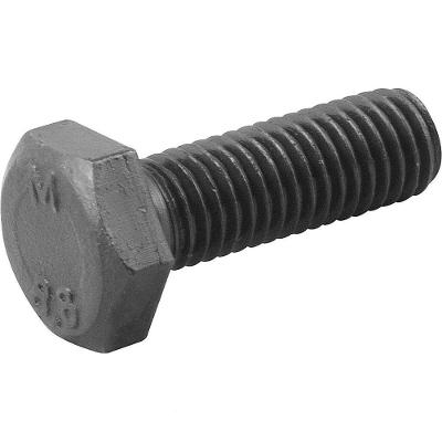 Parafuso Sextavado 8.8 10mm X 30mm Rosca Total DIN 933 Oxidado Preto Vonder