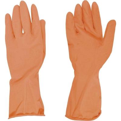 Luva de Látex Plus Antiderrapante com Forro de Algodão Laranja Sanro m