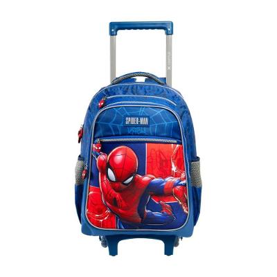 Mochila de Rodinhas Infantil Xeryus Spider Man Poliester Soft Foam 17 Vermelho