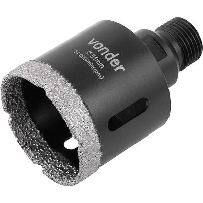Serra Copo Diamantada 51MM para Esmerilhadeira Corte a Seco Perfura Telhas Tijolos Ceramicas