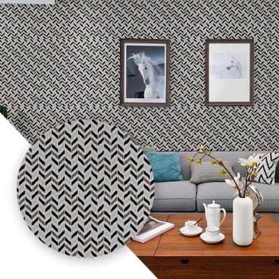 Papel de Parede Adesivo Zig Zag Chevron Estampado PVC Lavável Paredes Internas Residenciais Top