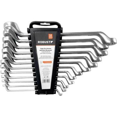 Jogo de Chaves Estrela S01185012 3370027 6,0mm a 32,0mm 12 Peças Aço Carbono Robust