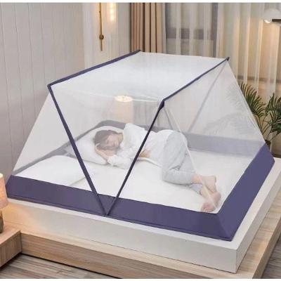 Mosquiteiro Portátil Dobrável Tenda Protetora para Cama de Casal Poliéster Branco OEM