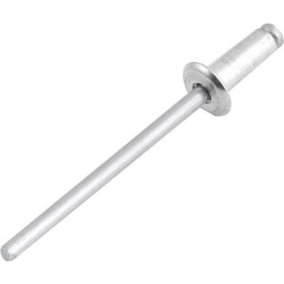 Rebite de Repuxo 4,0mm X 10,0mm Corpo em Alumínio Resistente à Oxidação Pacote 100 Peças
