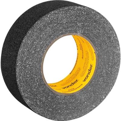Fita Antiderrapante 50MM X 15M Preta para Pisos Degraus Rampas Escadas e Skates Vonder