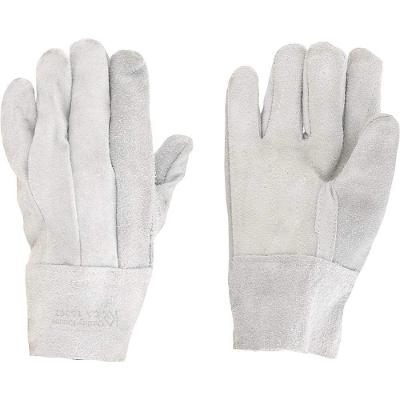 Luva de Proteção QK-01 Raspa de Couro Punho 7cm Reforço Total para Abrasão Outras Marcas
