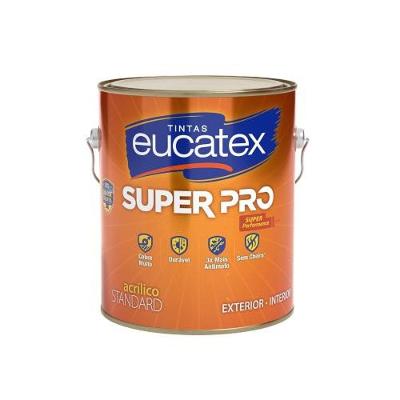 Tinta Acrílica Fosca Super Pro Acrílico Fosco Areia Saara Alta Cobertura Secagem Rápida Galão 3,6L