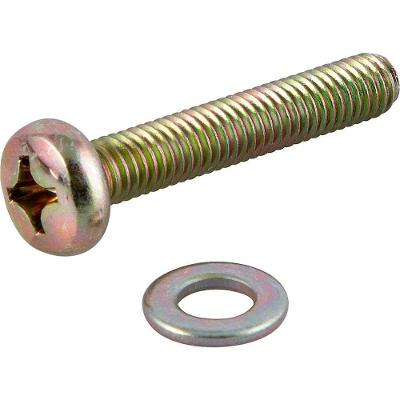 Parafuso com Arruela para Suporte de TV Vonder M6 X 35mm para Fixacao de Aparelhos Televisores