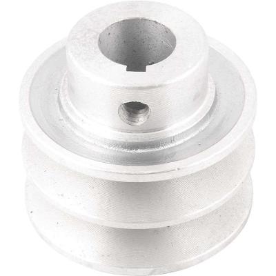 Polia de Alumínio 2 Canais Perfil a 60mm Furo 19,1mm Baixo Peso Vonder