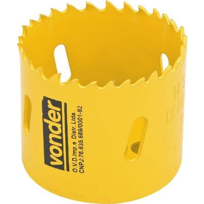 Serra Copo Aço Rápido 60mm 2.3-8 para Metais Alta Resistência Vonder