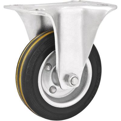 Rodízio Fixo Médio 6 para Móveis Bancadas Carrinhos Máquinas e Equipamentos Preto Vonder