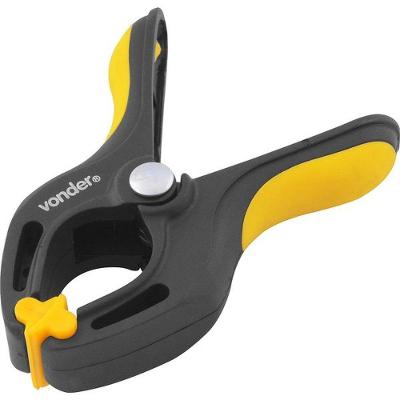 Grampo com Mola GM 006 Fixar Pecas Colagem Montagem Plastico ABS Alta Resistencia Preto e Amarelo