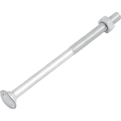 Parafuso Francês Zincado com Porca 5-16 X 5 Aço Carbono Resistência à Corrosão Vonder Caixa com 100