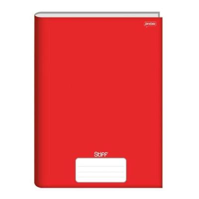 Caderno Brochurão OEM Kit 5 Jandaia Capa Dura 96 Folhas Vermelho