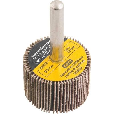Roda de Lixa com Haste Grão 120 Acabamento Consistente Vonder