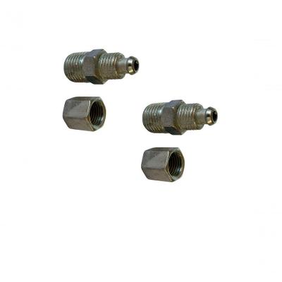 Terminal para Tubo PU 8mm X 1,25mm X 1-4 com Porca Rosca 1-4 NPT Kit 2 Terminais Hidraflux