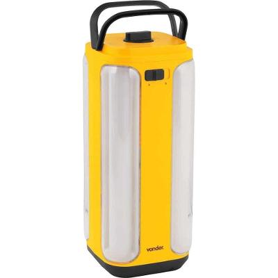 Lanterna Recarregável para Acampamento Led Smd Bateria Íons de Lítio Vonder