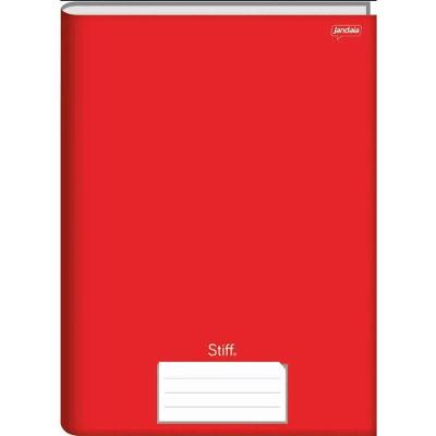 Caderno Brochurão OEM Jandaia Grande A4 48 Folhas Capa Dura Kit 10 Unidades Vermelho