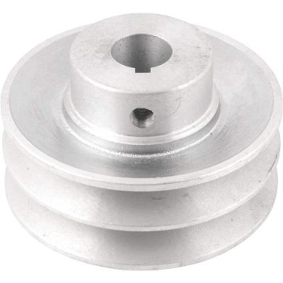 Polia de Alumínio 2 Canais Perfil a 90mm Furo 19,1mm Silenciosa Vonder
