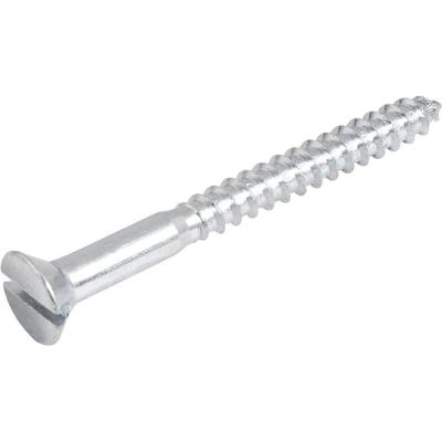 Parafuso para Madeira 6,1mm X 65mm Cabeça Chata Zincado Aço Carbono Vonder