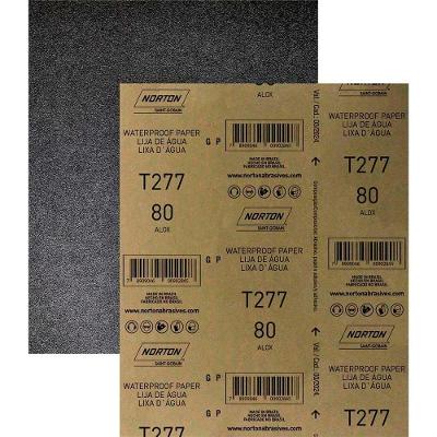 Lixa D'água T277 para Lixamento de Superfícies Metálicas Materiais Compostos Massa Plástica Norton